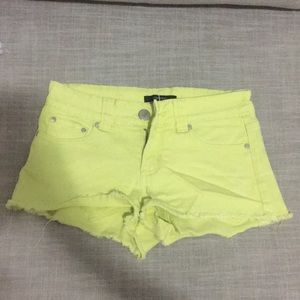 Lime Green Short shorts!